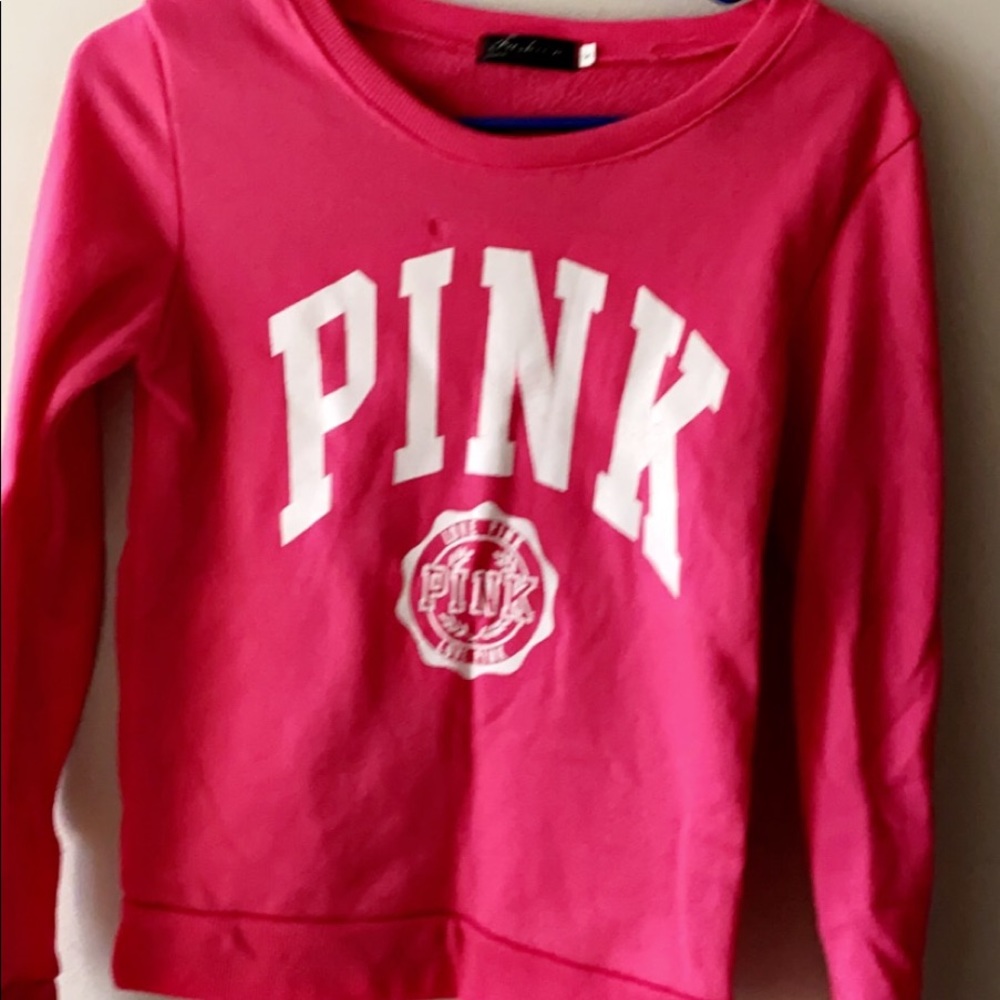 super cute hot pink pink sweater
